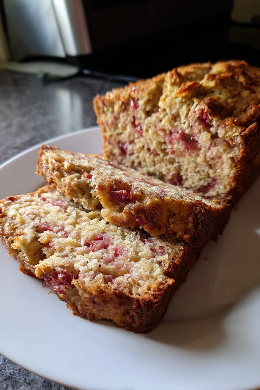Rhubarb Bread - detail 2