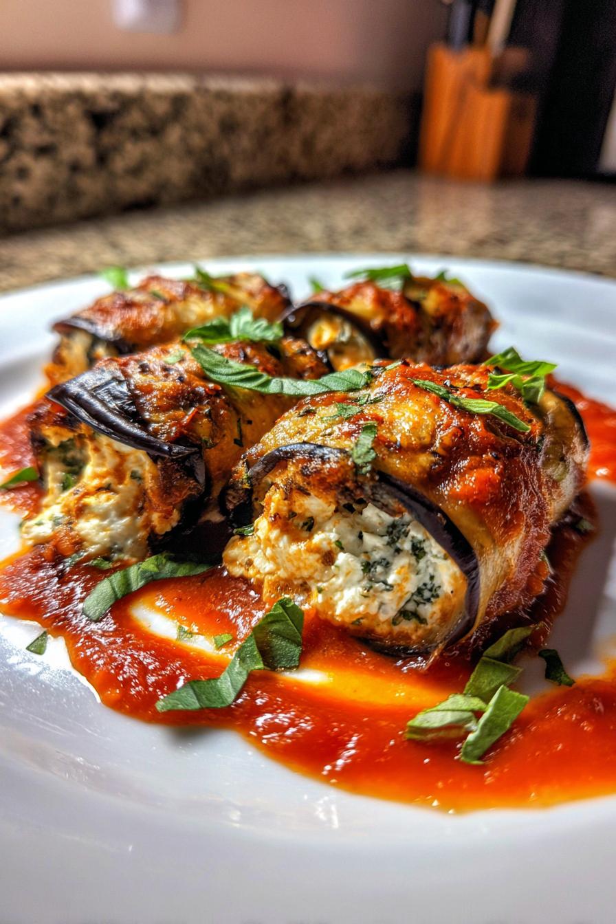 eggplant rollatini healthy meal